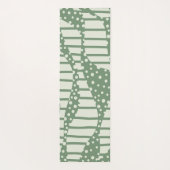 Tapis De Yoga Spots et bandes 2 - Vert (Dos)