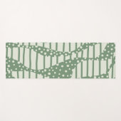Tapis De Yoga Spots et bandes 2 - Vert (Devant (Horizontal))