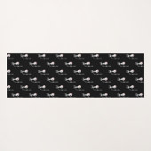 Tapis De Yoga Squelette d'Halloween avec épée (Dos (Horizontal))