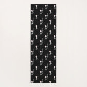 Tapis De Yoga Squelette d'Halloween avec épée (Dos)