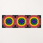 Tapis De Yoga Sri Yantra /Sri Chakra (Devant (Horizontal))