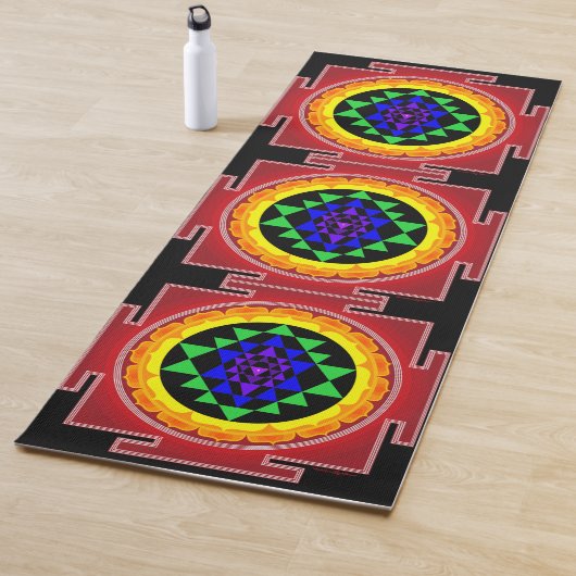 Tapis De Yoga Sri Yantra /Sri Chakra (En situation)