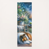 Tapis De Yoga Starlit Garden Porch Sheltie Dream (Devant)