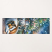 Tapis De Yoga Starlit Garden Porch Sheltie Dream (Devant (Horizontal))