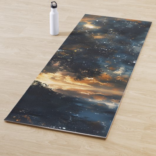 Tapis De Yoga Starry Celestin Tree Dreamscape (En situation)
