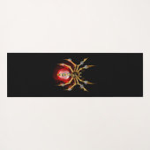 Tapis De Yoga Steampunk spider on black (Dos (Horizontal))