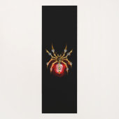 Tapis De Yoga Steampunk spider on black (Dos)