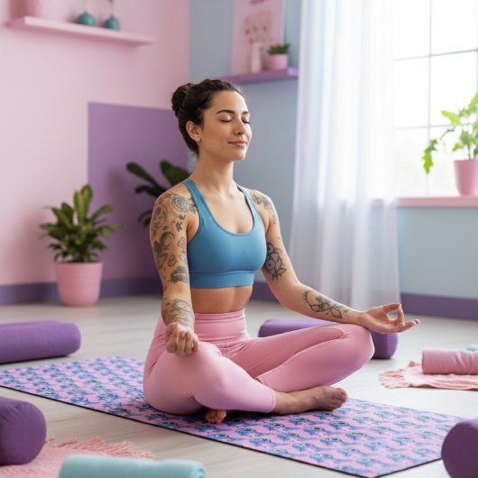 Tapis de yoga Stitch