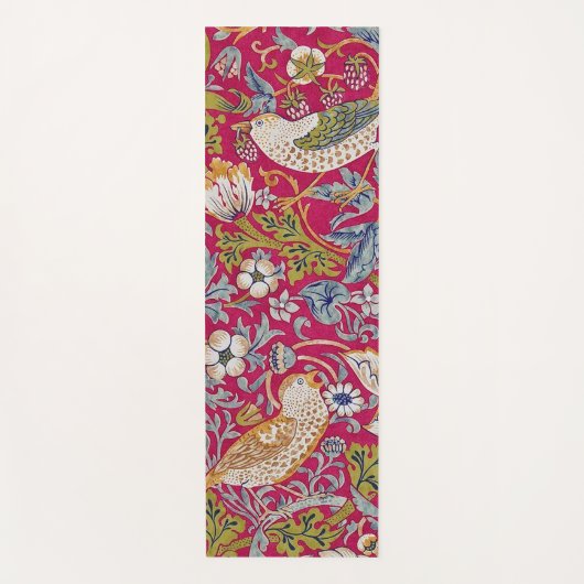Tapis De Yoga Strawberry Thief, carte postale William Morris (Devant)
