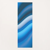 Tapis De Yoga Stripes Simple and Elegant Blue Abstract Waves | (Devant)
