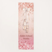 Tapis De Yoga studio de danse rose de ballet rose or (Devant)