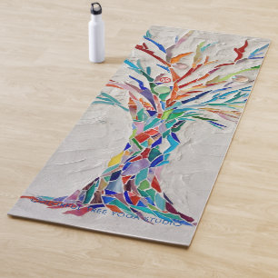 Tapis De Yoga Studio De Yoga Coloré Tree