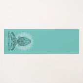 Tapis de Yoga Studio Lotus Pose Turquoise (Devant (Horizontal))