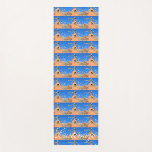 Tapis De Yoga stupa bouddhique avec drapeaux de prière Thunder_