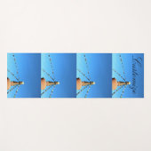 Tapis De Yoga stupa bouddhique avec drapeaux de prière Thunder_C (Devant (Horizontal))