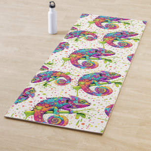 Tapis De Yoga Style d'aquarelle des teintures Chameleon
