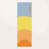 Tapis De Yoga Style les années 70 RETRO (Devant)