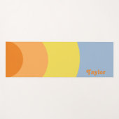 Tapis De Yoga Style les années 70 RETRO (Devant (Horizontal))