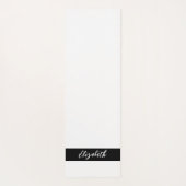 Tapis De Yoga Style noir noir Damask (Dos)