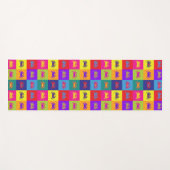 Tapis De Yoga Style Pop Art Crabe coloré Motif (Devant (Horizontal))