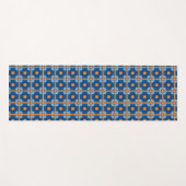 Tapis De Yoga Style rétro Motif carrelage marocain (Devant (Horizontal))