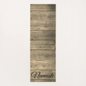 Tapis De Yoga Style rustique Namaste Personnalisé (Dos)