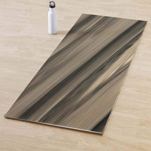Tapis De Yoga Subtle Brown Stripe (En situation)