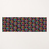 Tapis De Yoga Sugar Skull Flower (Devant (Horizontal))