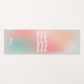 Tapis De Yoga Suivez vos rêves Pastel Gradient Motivationnel (Devant (Horizontal))