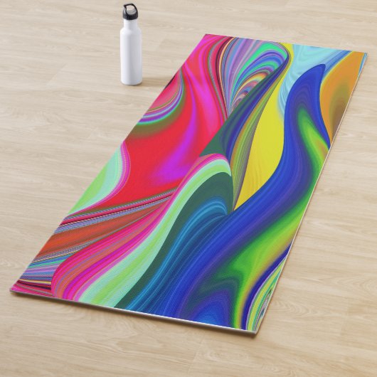 Tapis De Yoga Summerrainbow, Rainbowart 3D Abstrait (En situation)