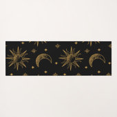 Tapis De Yoga Sun,  moon  and stars- celestial  (Dos (Horizontal))