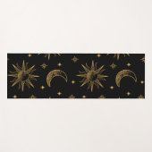 Tapis De Yoga Sun,  moon  and stars- celestial  (Devant (Horizontal))
