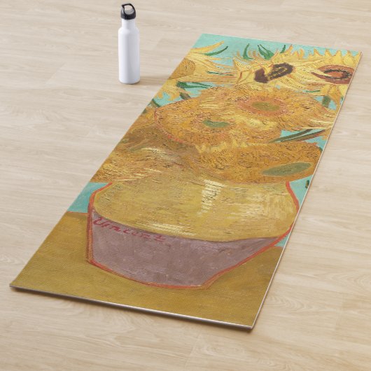 Tapis De Yoga Sunflowers Vincent van Gogh (En situation)