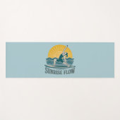 Tapis De Yoga Sunrise Flow Paddleboard Yogi | Coastal Beach Blue (Devant (Horizontal))