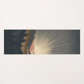 Tapis De Yoga Sunrise Over Forest Mountains (Dos (Horizontal))