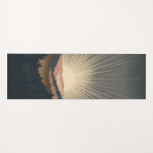 Tapis De Yoga Sunrise Over Forest Mountains (Devant (Horizontal))