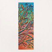 Tapis De Yoga Sunrise Treetop Birds II (Devant)