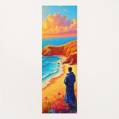 Tapis De Yoga Sunset Beach Solitude Design de sérénité (Devant)