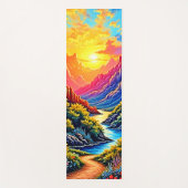 Tapis De Yoga  Sunset Canyon River Art (Devant)