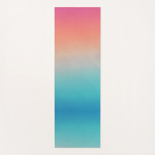 Tapis De Yoga Sunset Ombre Turquoise to rose