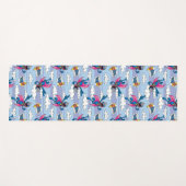 Tapis De Yoga Super Grover Comic Bleu Motif rayé (Devant (Horizontal))