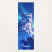 Tapis De Yoga Superbe léopard des neiges sur Mountain Rock (Devant)