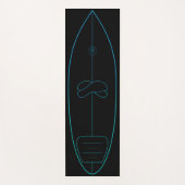 Tapis De Yoga Surf-Pop-Up Trainingsmatte Yogamatte | blautürkis (Devant)