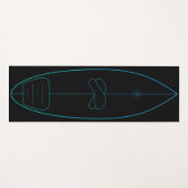Tapis De Yoga Surf-Pop-Up Trainingsmatte Yogamatte | blautürkis (Devant (Horizontal))