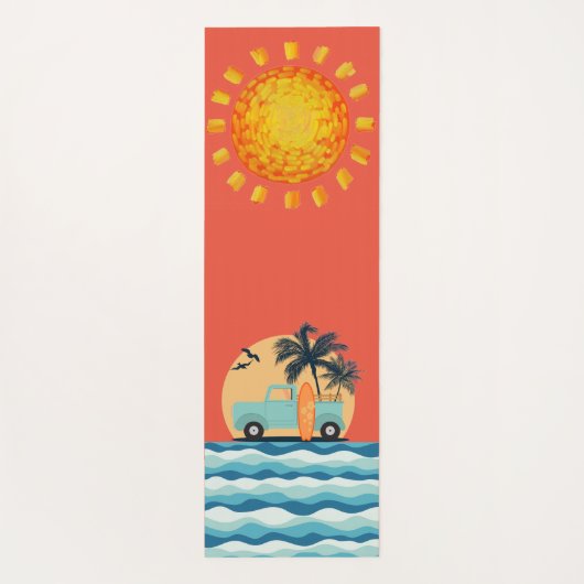 Tapis De Yoga Surf Retro Yoga Mat (Dos)