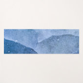 Tapis De Yoga Surface de glace bleue (Devant (Horizontal))