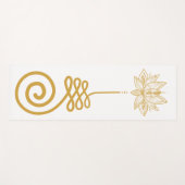 Tapis De Yoga Symbole bouddhiste unalome (Devant (Horizontal))