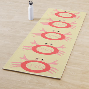 Tapis De Yoga Symbole cancéreux Crabe Yoga Mat