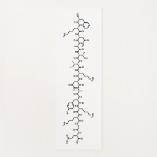 Tapis De Yoga symbole de formule chimique hormonale endorphine