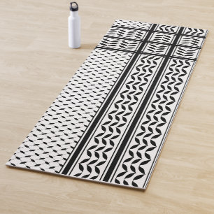 Tapis De Yoga Symbole Keffiyeh de la Palestine Motif de résistan